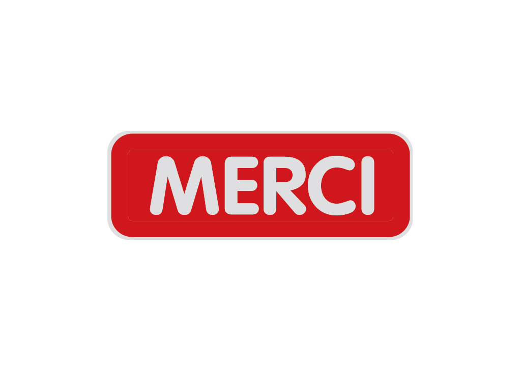 Panneau de signalisation MERCI pour la sécurité routière