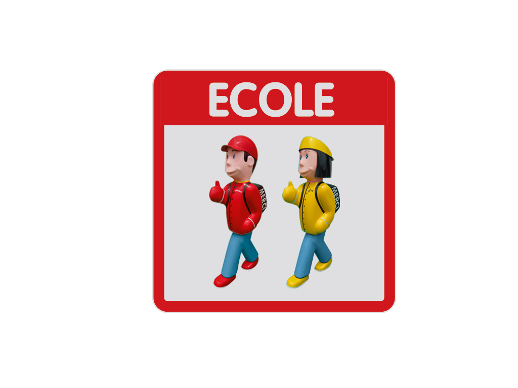 Panneau de signalisation ECOLE