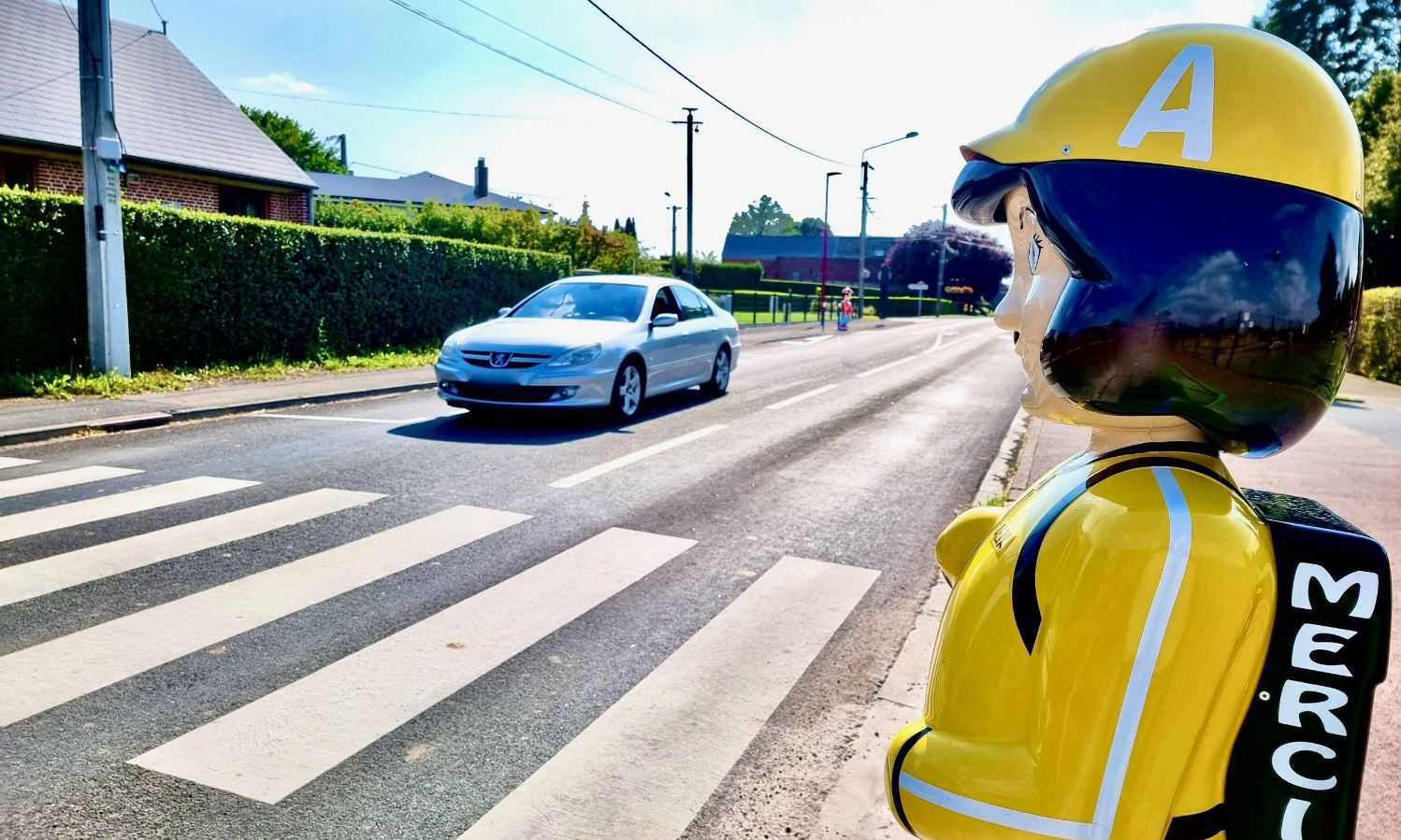 Figurine de signalisation Alix sécurise les enfants du Vieux Mesnil