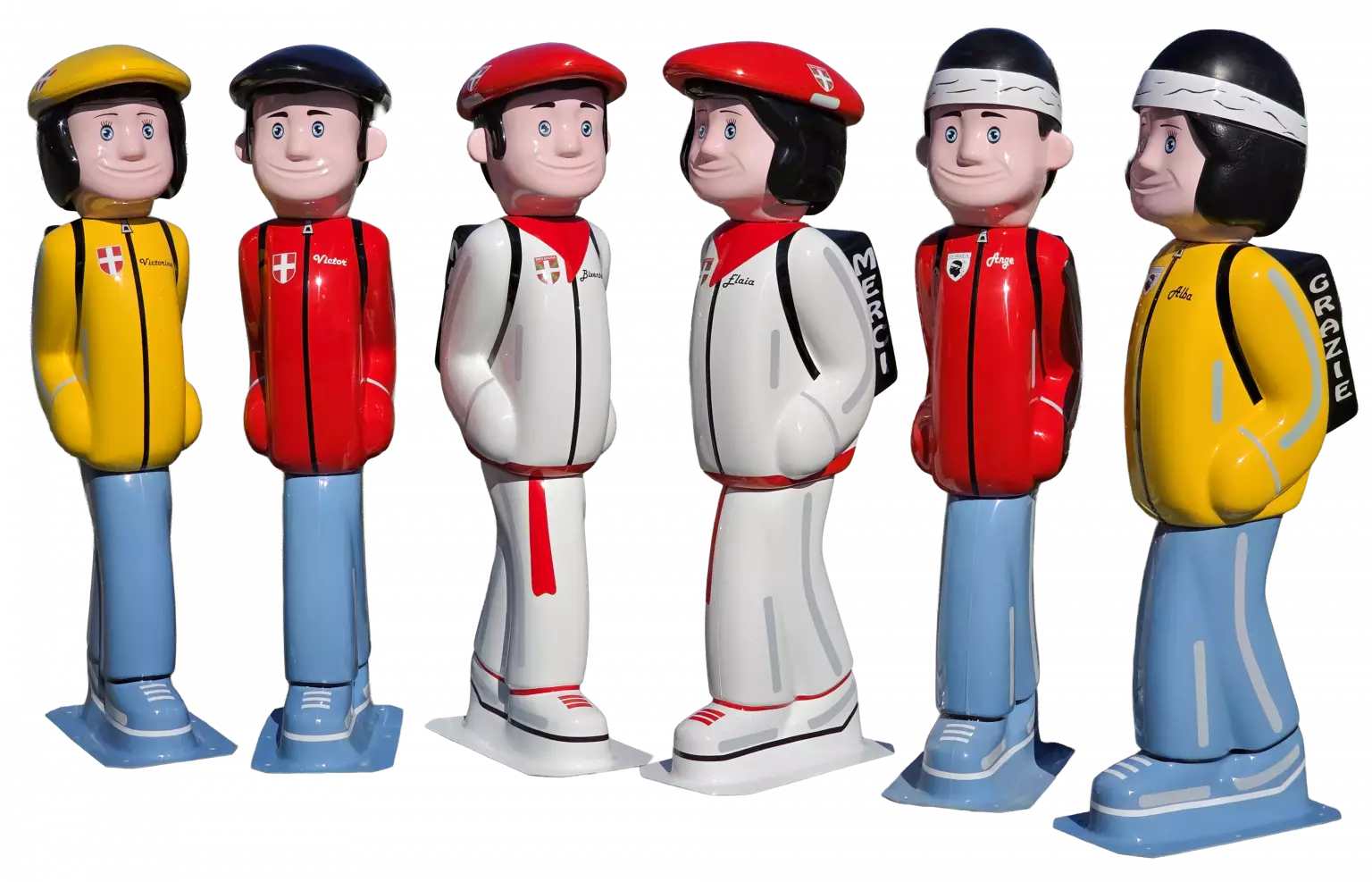 Figurines de signalisation régionales SERAC : Savoie, Pays basque, Corse