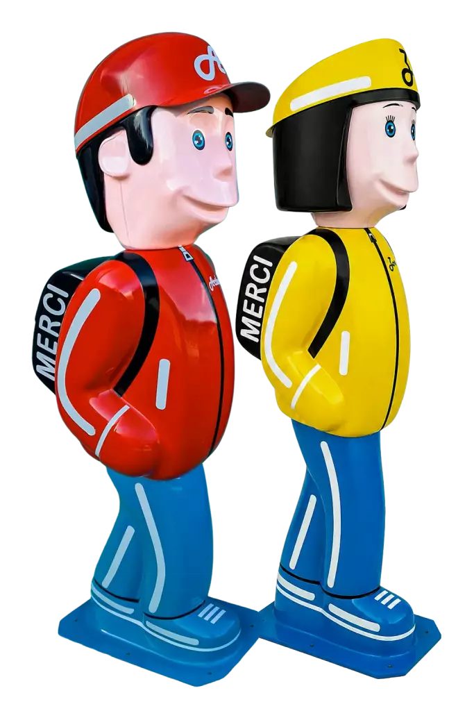 Figurines de signalisation 3D Arthur et Zoé pour sécuriser les abords d'école
