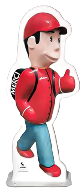Figurine plate Arthur, gamme économique de signalisation scolaire