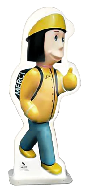 Figurine plate Zoé, gamme économique de signalisation scolaire