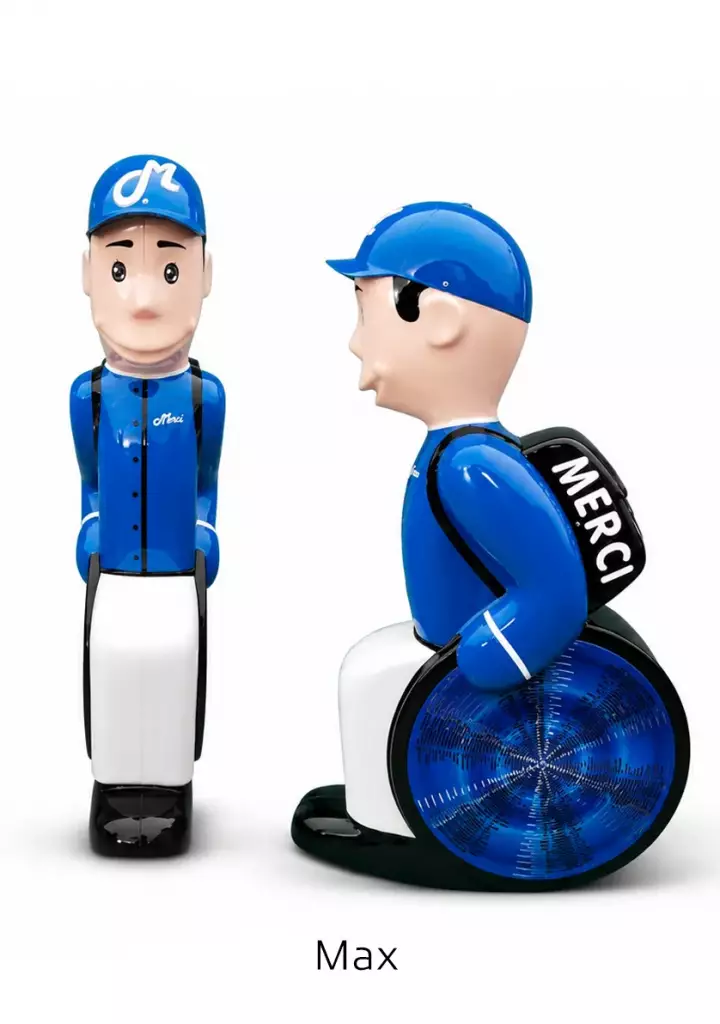 Figurine PMR Max en fauteuil roulant, signalisation inclusive SERAC